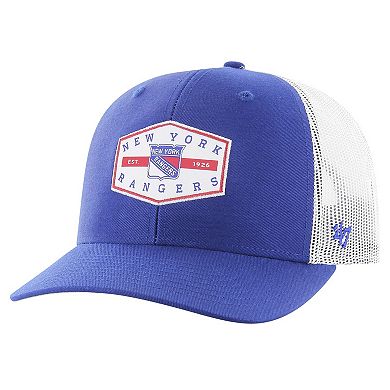 Men's '47 Blue New York Rangers Convoy Trucker Adjustable Hat