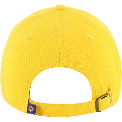 Men's '47 Gold Los Angeles Lakers Core Wordmark Clean Up Adjustable Hat