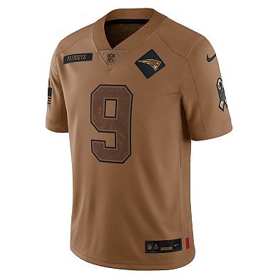 Men's Nike Matthew Judon Brown New England Patriots 2023 Salute To Service Limited Jersey