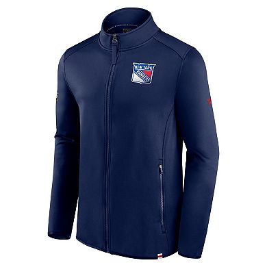 Men's Fanatics Branded  Navy New York Rangers Authentic Pro Full-Zip Jacket