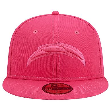 Men's New Era Pink Los Angeles Chargers Color Pack 59FIFTY Fitted Hat