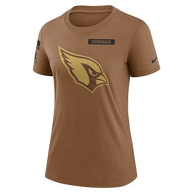 Women's Nike  Brown Arizona Cardinals 2023 Salute to Service Legend Performance T-Shirt