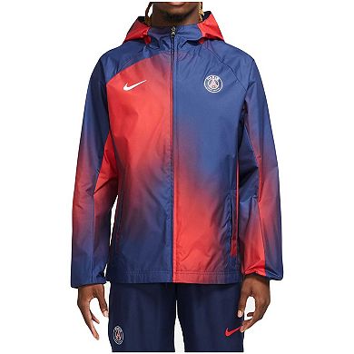 Men's Nike Navy Paris Saint-Germain AWF Raglan Full-Zip Hoodie Jacket