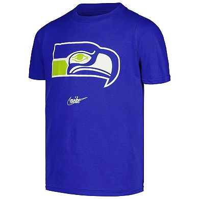 Youth Nike Royal Seattle Seahawks Rewind T-Shirt