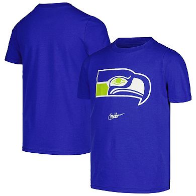 Youth Nike Royal Seattle Seahawks Rewind T-Shirt