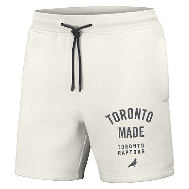 Men's NBA x Staple Cream Toronto Raptors Heavyweight Fleece Shorts