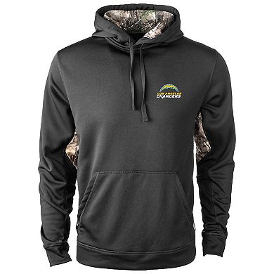 Men's Dunbrooke Black/Realtree Camo Los Angeles Chargers Ranger Pullover Hoodie