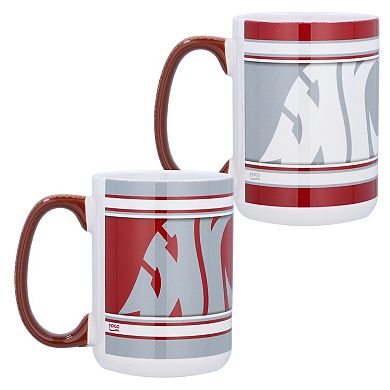 Washington State Cougars 15oz. Home & Away 2-Pack Mug Set