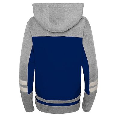 Preschool Blue Tampa Bay Lightning Ageless Revisited Lace-Up V-Neck Pullover Hoodie