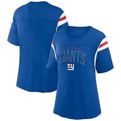 Women's Fanatics Branded Royal New York Giants Classic Rhinestone T-Shirt