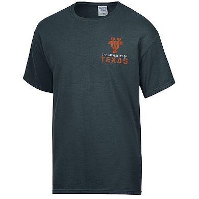 Men's Comfort Wash Charcoal Texas Longhorns Vintage Logo T-Shirt