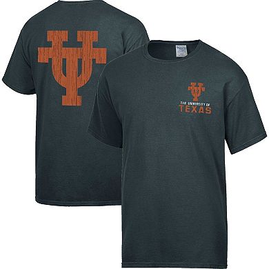 Men's Comfort Wash Charcoal Texas Longhorns Vintage Logo T-Shirt
