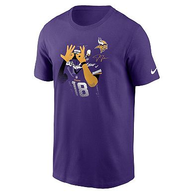 Men's Nike Justin Jefferson Purple Minnesota Vikings Player Graphic T-Shirt