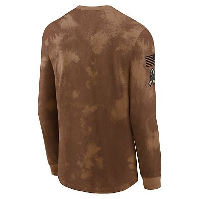 Men's Nike  Brown Pittsburgh Steelers 2023 Salute To Service Long Sleeve T-Shirt