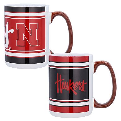 Nebraska Huskers 15oz. Home & Away 2-Pack Mug Set