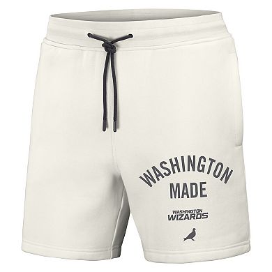 Men's NBA x Staple Cream Washington Wizards Heavyweight Fleece Shorts