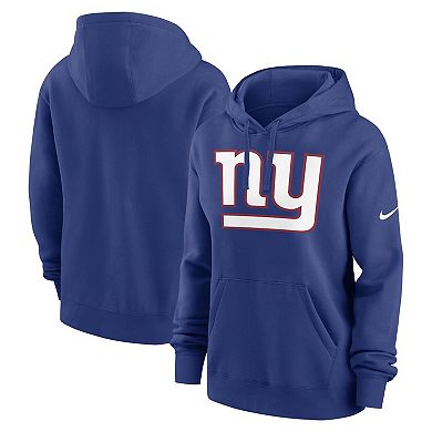 Women's Nike Royal New York Giants Team Logo Club Fleece Pullover Hoodie