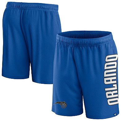 Men's Fanatics Branded Blue Orlando Magic Post Up Mesh Shorts
