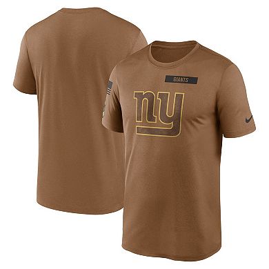 Men's Nike  Brown New York Giants 2023 Salute To Service Legend Performance T-Shirt