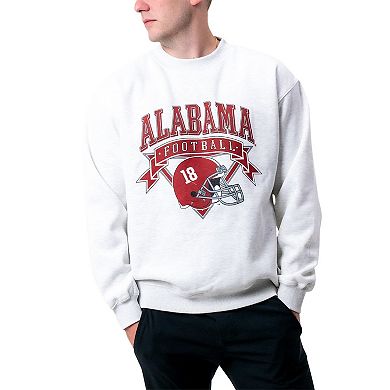 Women's Established & Co. Ash Alabama Crimson Tide Logo Pullover Sweatshirt