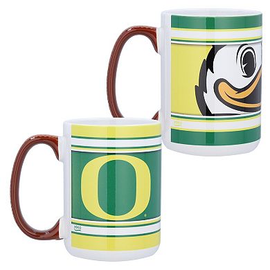 Oregon Ducks 15oz. Home & Away 2-Pack Mug Set