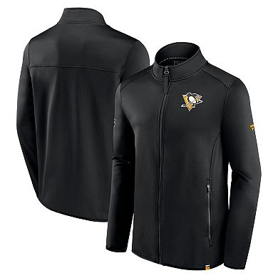 Men's Fanatics Branded  Black Pittsburgh Penguins Authentic Pro Full-Zip Jacket