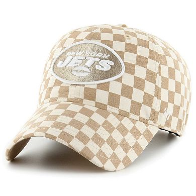 Women's '47 Tan New York Jets Vibe Check Clean Up Adjustable Hat