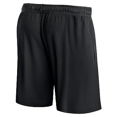 Men's Fanatics Branded Black San Antonio Spurs Post Up Mesh Shorts