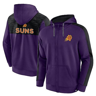 Men's Fanatics Branded Purple Phoenix Suns Rainbow Shot Full-Zip Hoodie