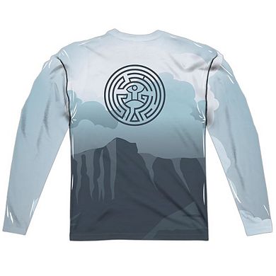 Westworld Landscape Long Sleeve Adult Poly Crew T-shirt