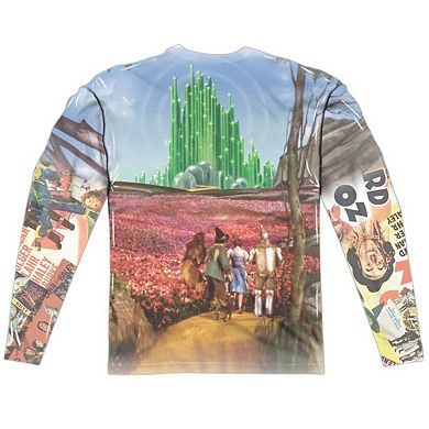 Wizard Of Oz On The Road Long Sleeve Adult Poly Crew T-shirt