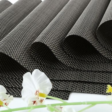 Heat Resistant Non-skid PVC Table Mats Woven Placemats