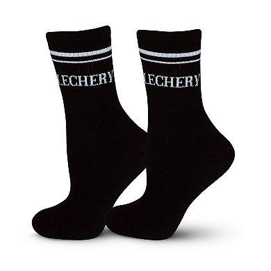 LECHERY® Varsity Striped Half-Crew Socks