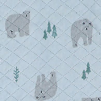Baby Boys and Baby Girls Polar Bear Quilted Footie