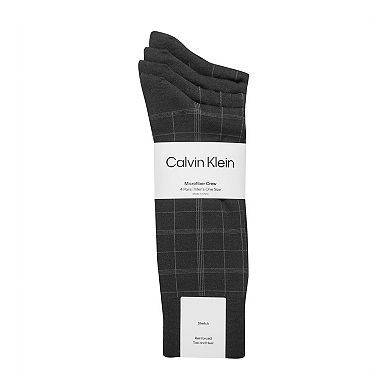 Men's Calvin Klein Plaid Dress Sock 4-Pack