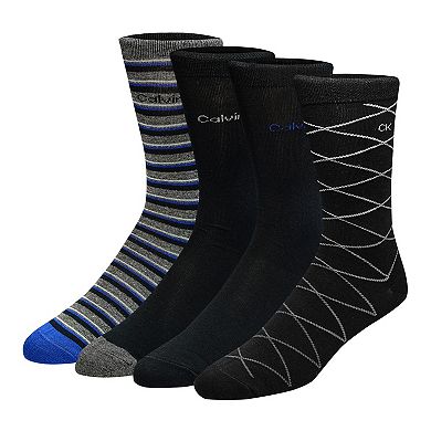 Men's Calvin Klein Pattern Dress Sock 4-Pack