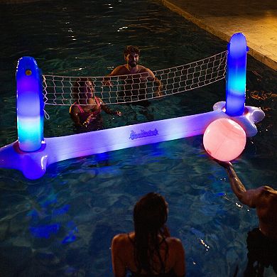 Inflatable Volleyball Set Pool Game Illuminated LED