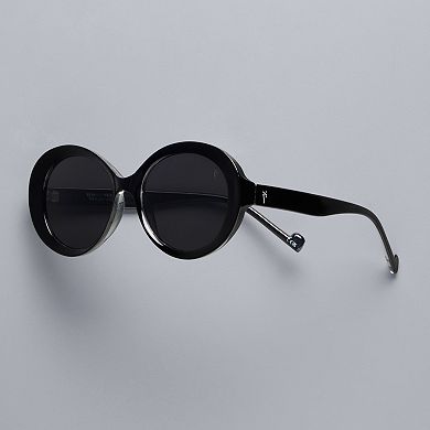 Women's Simply Vera Vera Wang Liora Oval Sunglasses