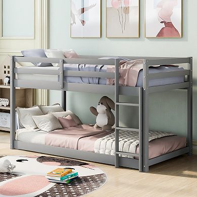 Merax Twin over Twin Bunk Bed with Ladder