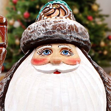 Clara With Nutcracker Santa Wood Carved Masterpiece Figurine By G. Debrekht - Christmas Decor