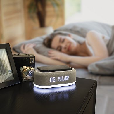 Connect Wireless Charging Alarm Clock Speaker