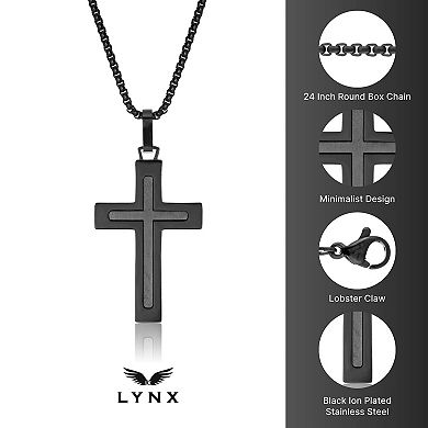 LYNX Stainless Steel Cross Men's Pendant
