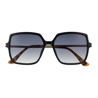 Nine West 55mm Combination Square Gradient Sunglasses