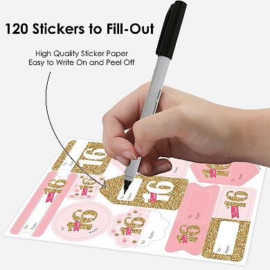 Big Dot Of Happiness Sweet 16 Assorted Birthday To & From Stickers 12 Sheets 120 Stickers