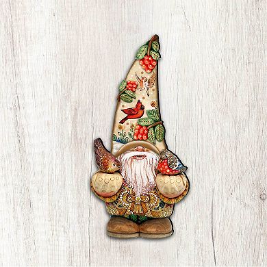 Fall Gnome Dwarf Halloween Door Decor by G. DeBrekht - Thanksgiving Halloween Decor