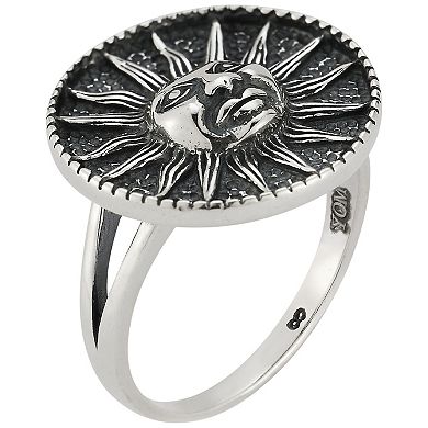 Sunkissed Sterling Sterling Silver Oxidized Sun Ring