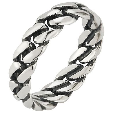 Sunkissed Sterling Sterling Silver Oxidized Curb Ring
