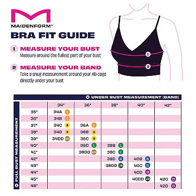 Maidenform® M Wireless Stretch Rib Brami DM2302