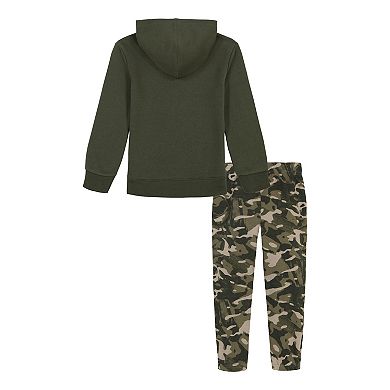 Boys 4-7 Under Armour Rival Camo Hoodie and Joggers Set