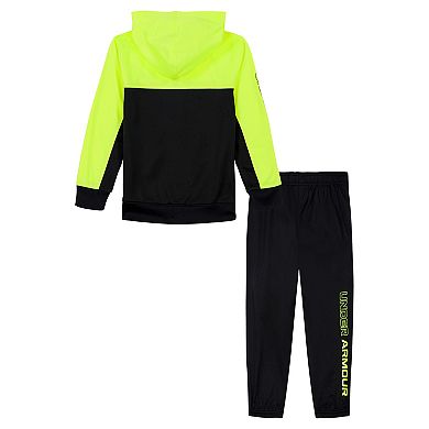 Boys 4-7 Under Armour Colorblock Zip-Up Hoodie & Joggers Set